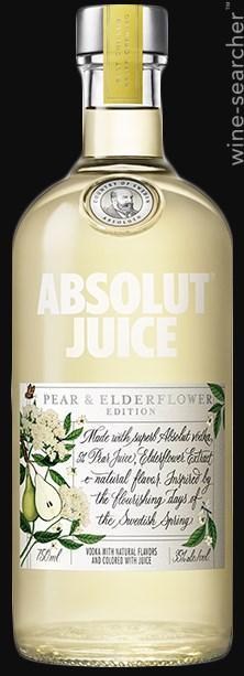 Absolut Juice Pear & Elderflower Edition Flavoured Vodka, Sweden