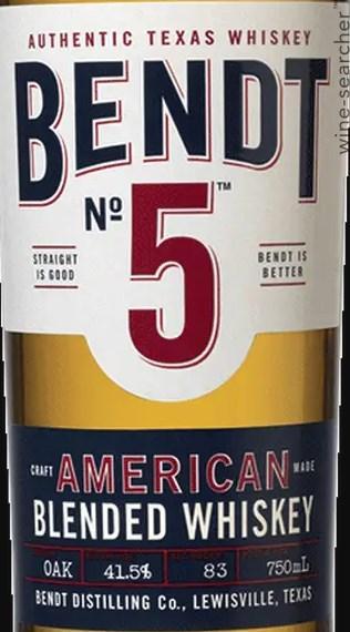 Bendt No. 5 American Blended Whiskey, Texas, USA