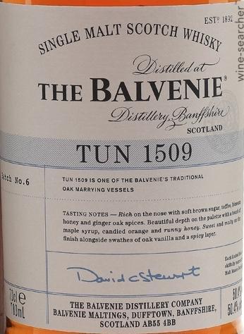 The Balvenie Tun 1509 Batch 6 Single Malt Scotch Whisky, Speyside, Scotland