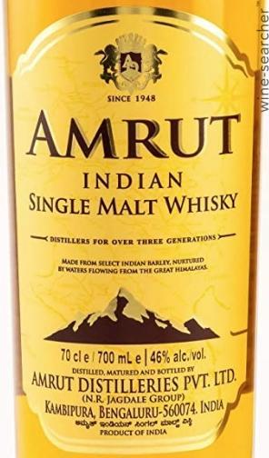 Amrut Indian Single Malt Whisky, India