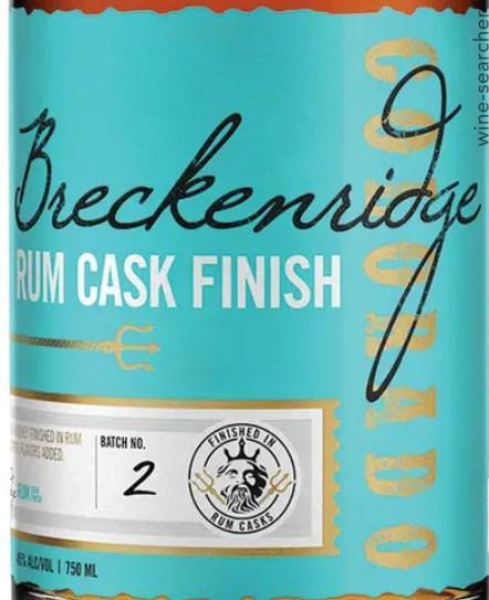 Breckenridge Rum Cask Finish Bourbon Whiskey, Colorado, USA