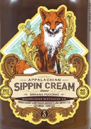 Sugarlands Shine Appalachian 'Sippin' Cream' Banana Pudding Cream Liqueur, Tennessee, USA