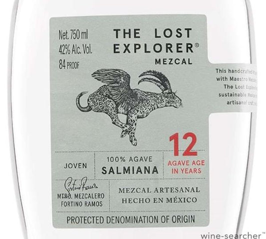 The Lost Explorer Salmiana Mezcal Joven Artesanal, Oaxaca, Mexico