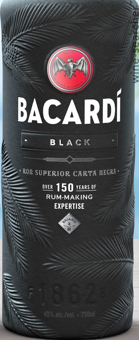 Bacardi Carta Negra Superior Black Rum, Puerto Rico