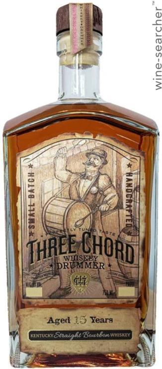 Three Chord Drummer 15 Year Old Straight Bourbon Whiskey, USA