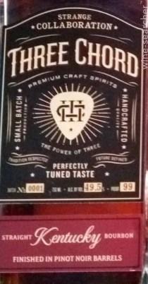 Three Chord Bourbon Strange Collaboration Straight Kentucky Bourbon Whiskey, USA