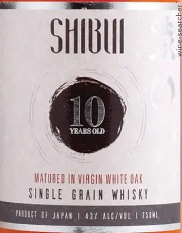 Shibui 10 Year Old White Oak Single Grain Whisky, Japan