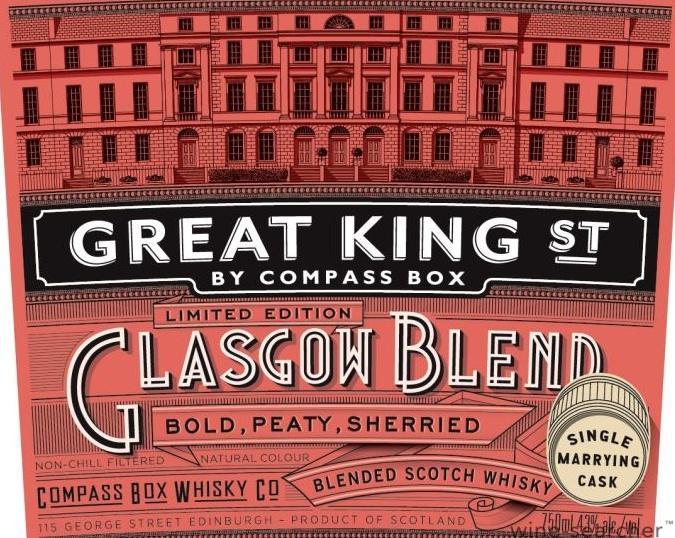 Compass Box Great King St Glasgow Blend Blended Scotch Whisky, Scotland