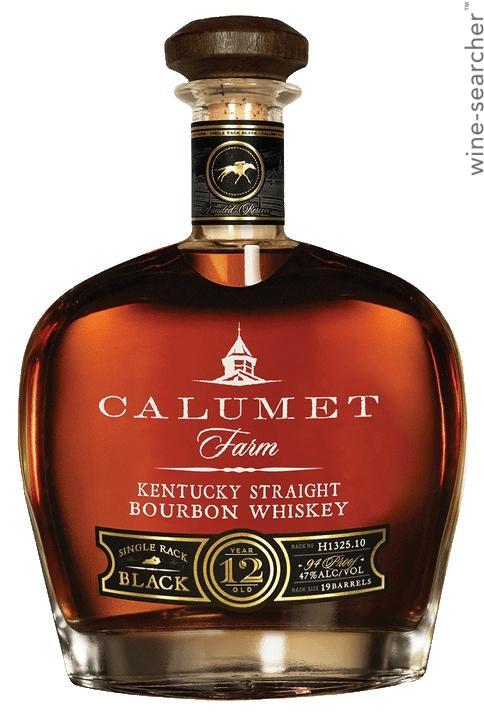 Calumet Farm 'Single Rack Black' 12 Year Old Kentucky Straight Bourbon Whiskey, USA