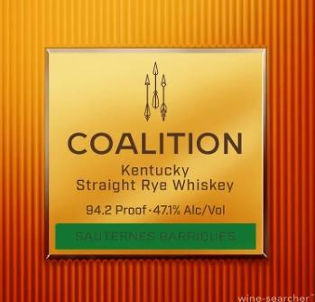 Coalition Sauternes Barriques Kentucky Straight Rye Whiskey, USA