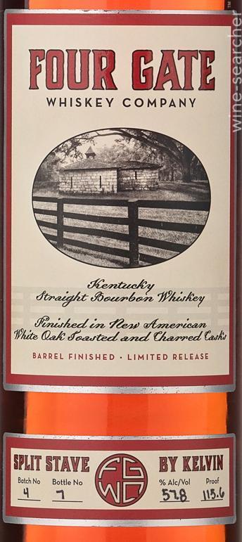 Four Gate Split Stave by Kelvin Kentucky Straight Bourbon Whiskey, USA