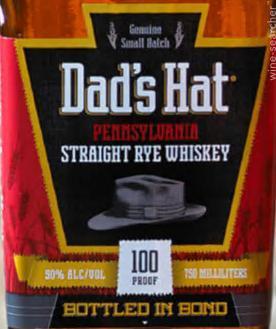 Dad's Hat Bottled in Bond Straight Rye Whiskey, Pennsylvania, USA