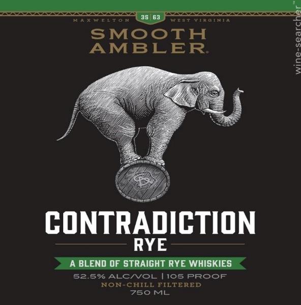 Smooth Ambler 'Contradiction' Straight Rye Whiskey, West Virginia, USA