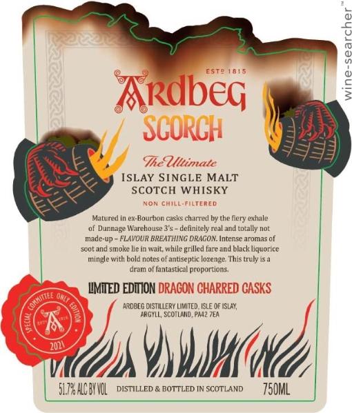 Ardbeg Scorch Committee Release Single Malt Scotch Whisky, Islay, Scotland