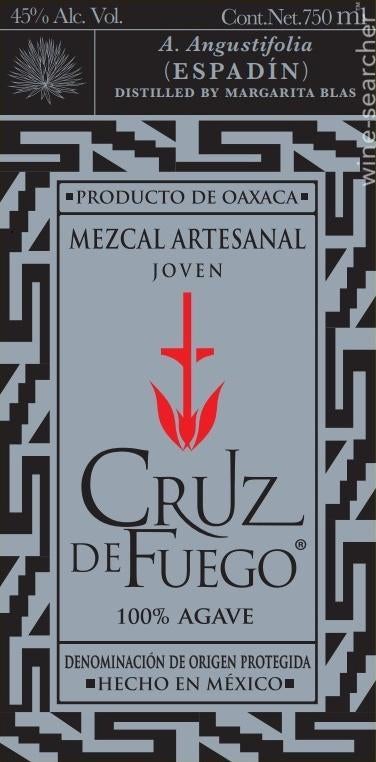 Cruz De Fuego Espadin Mezcal Joven, Oaxaca, Mexico