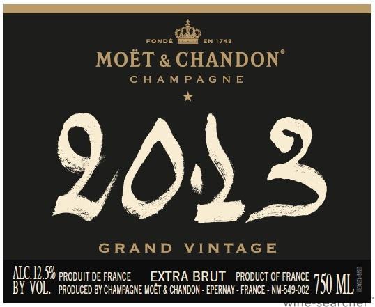 2013 Moet & Chandon Grand Vintage Brut, Champagne, France