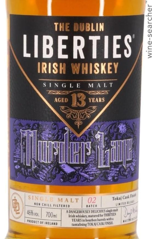 The Dublin Liberties Murder Lane 13 Year Old Single Malt Irish Whiskey, Ireland