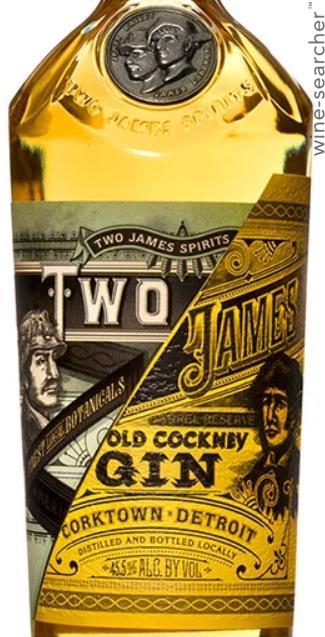 Two James Spirits 'Old Cockney' Barrel Reserve Gin, Michigan, USA