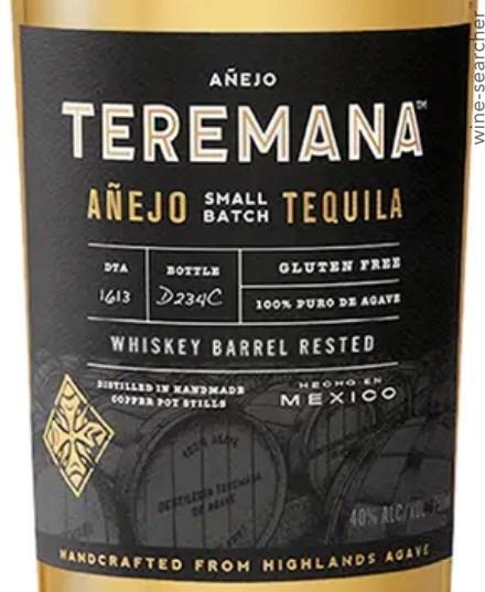 Teremana Small Batch Tequila Anejo, Jalisco, Mexico