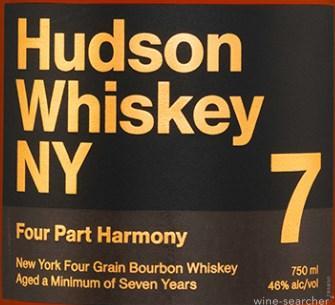 Tuthilltown Spirits Hudson Whiskey NY Four Part Harmony 7 Year Old Bourbon Whiskey, New York, USA