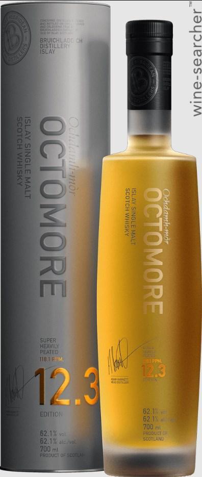 Bruichladdich Octomore Edition 12.3 Super Heavily Peated Single Malt Scotch Whisky, Islay, Scotland