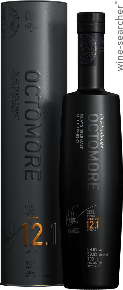 Bruichladdich Octomore Edition 12.1 Super Heavily Peated Single Malt Scotch Whisky, Islay, Scotland