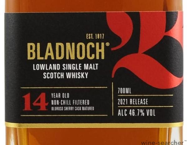 Bladnoch 14 Year Old Single Malt Scotch Whisky, Lowlands, Scotland