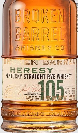 Broken Barrel 'Heresy' Rye Whiskey, Kentucky, USA