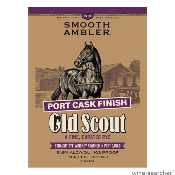 Smooth Ambler Old Scout Port Cask Finish Straight Rye Whiskey, USA