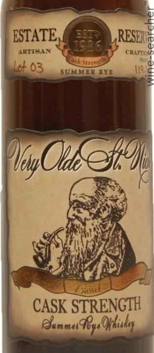 Very Olde St. Nick Estate Reserve Summer Rye Cask Strength Whiskey, USA