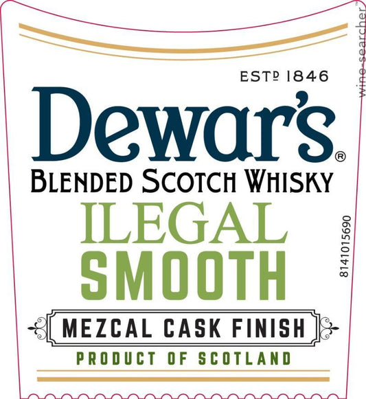 Dewar's 'Ilegal Smooth' Mezcal Cask Finish 8 Year Old Blended Scotch Whisky, Scotland