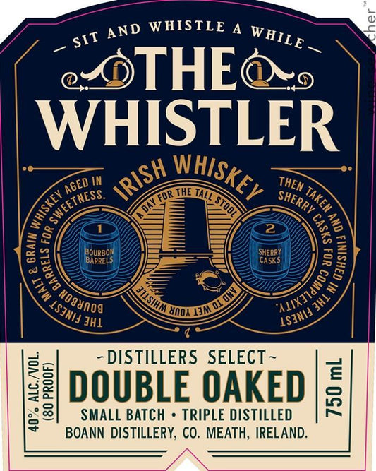 The Whistler Double Oaked 5 Year Old Single Malt Irish Whiskey, Ireland