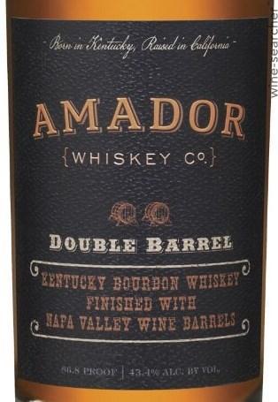 Amador Whiskey Co. 'Double Barrel' Napa Valley Cask Finish Bourbon Whiskey, Kentucky, USA