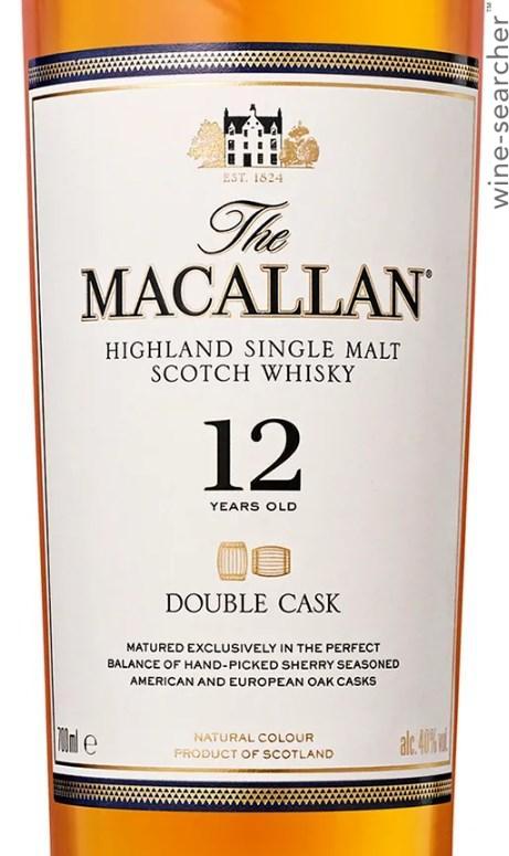 The Macallan Double Cask 12 Year Old Single Malt Scotch Whisky, Speyside - Highlands, Scotland