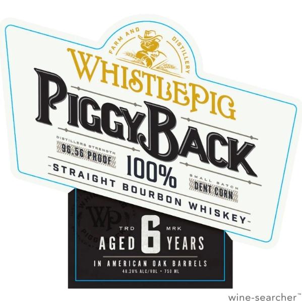 WhistlePig 'Piggy Back' 6 Year Old Straight Bourbon Whiskey, Vermont, USA