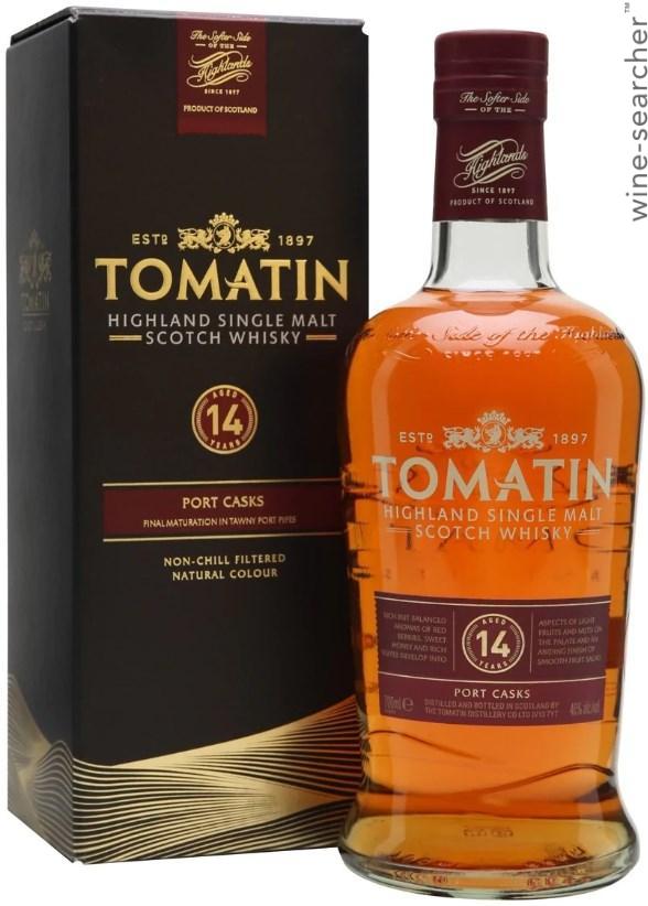 Tomatin 14 Old Year Port Wood Finish Single Malt Scotch Whisky, Highlands, Scotland