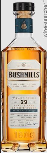 Bushmills 'The Rare Casks' Pedro Ximenez Cask Finish 29 Year Old Single Malt Irish Whiskey, County Antrim, Northern Ireland