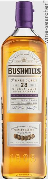 Bushmills 'The Rare Casks' Cognac Cask Finish 28 Year Old Single Malt Irish Whiskey, County Antrim, Northern Ireland