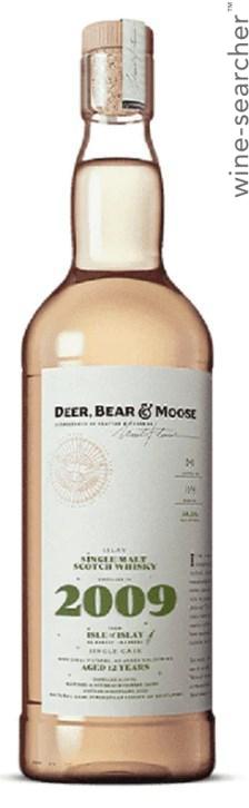 Deer Bear & Moose Isle of Islay 12 Year Old Single Malt Scotch Whisky, Islay, Scotland