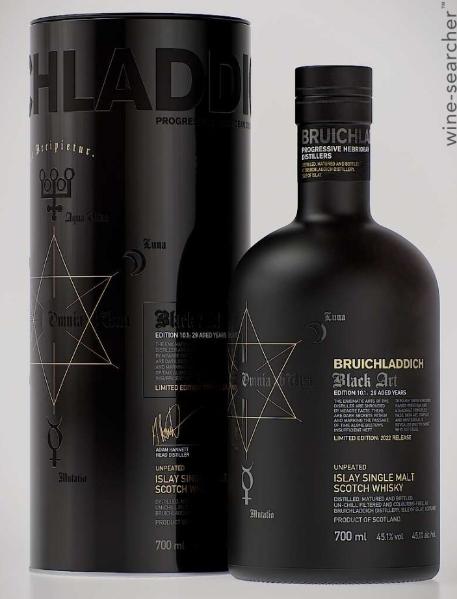 Bruichladdich Black Art 10.1 Edition 29 Year Old Unpeated Single Malt Scotch Whisky, Islay, Scotland