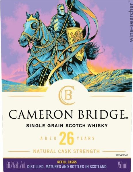 Cameronbridge Natural Cask Strength 26 Year Old Single Grain Scotch Whisky, Lowlands, Scotland