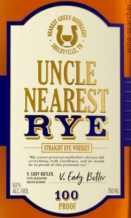 Uncle Nearest Straight Rye Whiskey, Tennessee, USA