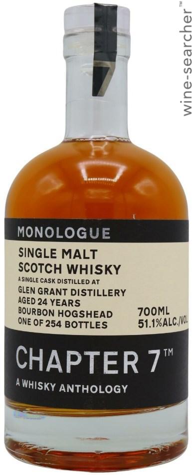 Chapter 7 Monologue Glen Grant 24 Year Old Single Malt Scotch Whisky, Speyside, Scotland