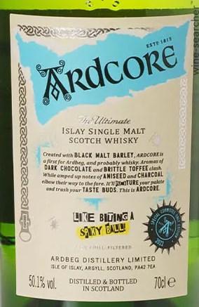 2022 Ardbeg 'Ardcore' Committee Release Single Malt Scotch Whisky, Islay, Scotland