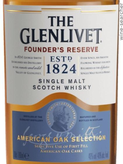 The Glenlivet Founder's Reserve Single Malt Scotch Whisky, Speyside, Scotland