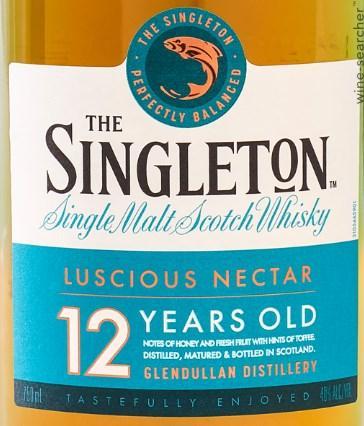 The Singleton of Glendullan 12 Year Old Single Malt Scotch Whisky, Speyside, Scotland