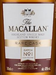 2019 The Macallan 'Rare Cask' Single Malt Scotch Whisky, Speyside - Highlands, Scotland