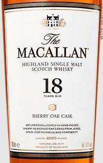 1985 The Macallan 18 Year Old Sherry Oak Single Malt Scotch Whisky, Speyside - Highlands, Scotland