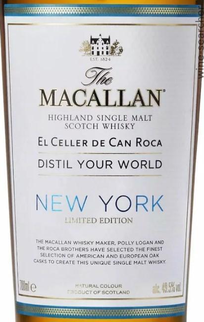 The Macallan 'Distil Your World New York Limited Edition' Single Malt Scotch Whisky, Speyside - Highlands, Scotland