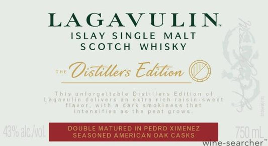 2023 Lagavulin 'The Distillers Edition' Double Matured Single Malt Scotch Whisky, Islay, Scotland